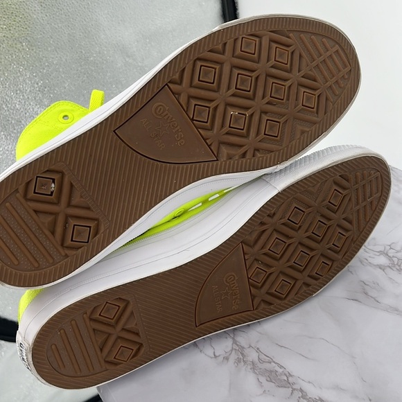 Converse Chuck Taylor 2 All Star High Top Sneakers Neon Green Retro Streetwear - Picture 6 of 12